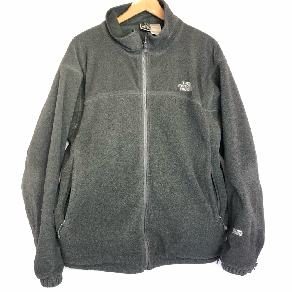 TNF XL gore-tex windstopper jacket gray zip front